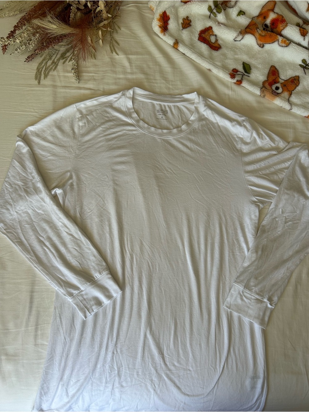 Long-Sleeve Crewneck Shirt - White